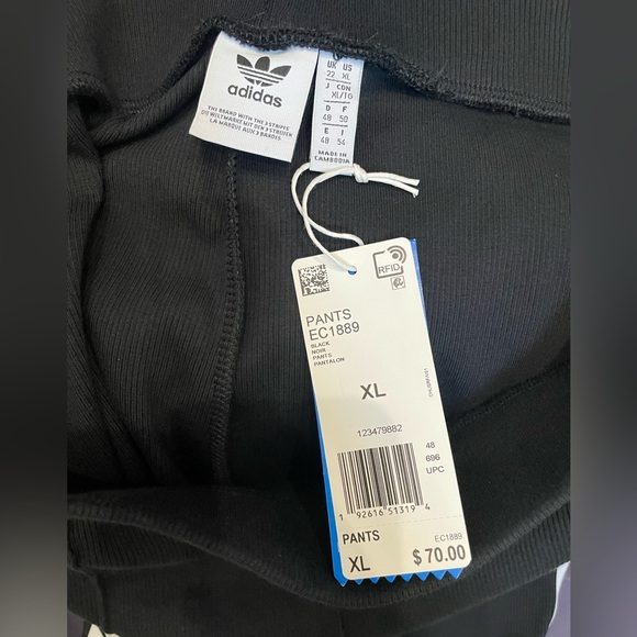 Adidas Bellista Knit Flare Pant, Size XL - Picture 5 of 6